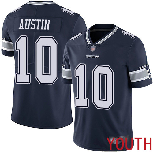 Youth Dallas Cowboys Limited Navy Blue Tavon Austin Home #10 Vapor Untouchable NFL Jersey